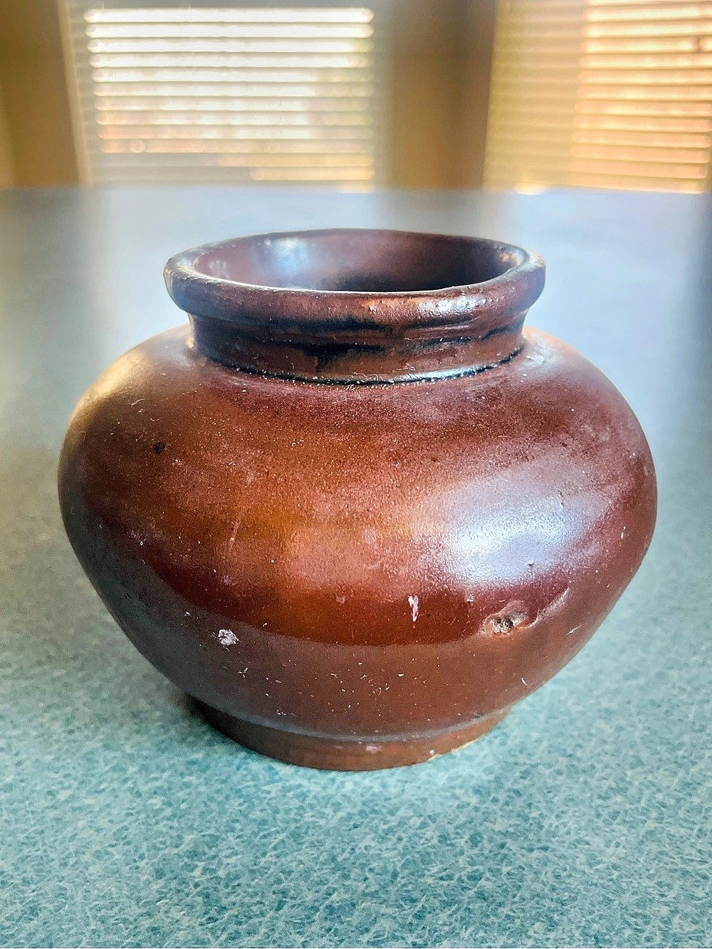 Chinese Brown Glazed 4” Vase Pot Vessel Song Ming Dynasty